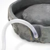 Bachlaufschalen-Set 3-teilig grau mit Solarpumpe