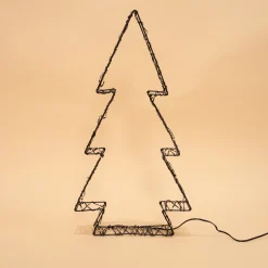 Beleuchteter Solar Tannenbaum Höhe 50 cm mit 200 warmweißen LEDs