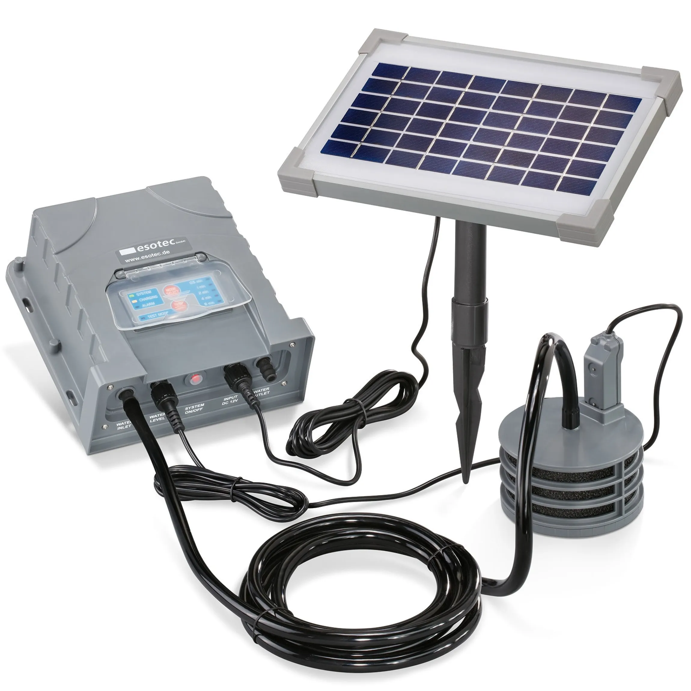 Bewässerungscomputer Multi 100 mit Solarmodul und Ansaugfilter