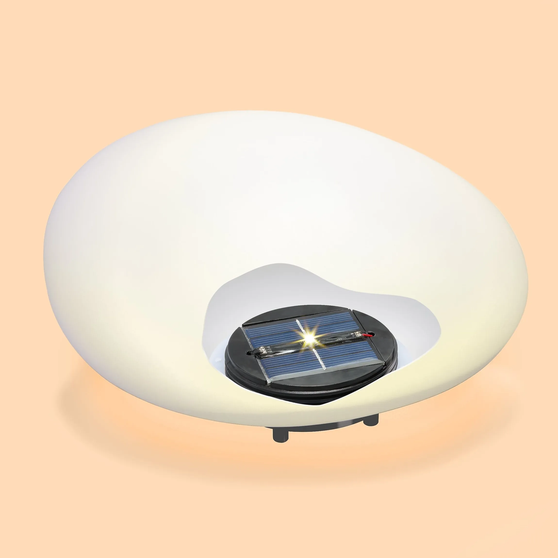 Dekorativer Solar Leuchtstein Smart Stone