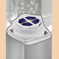 Elegante Standleuchte Bubble Tower 63 cm aus Edelstahl