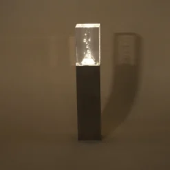 Elegante Standleuchte Bubble Tower 30 cm aus Edelstahl