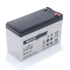 Ersatzakku Pb 12 V / 7 Ah - mit Steckkontakten