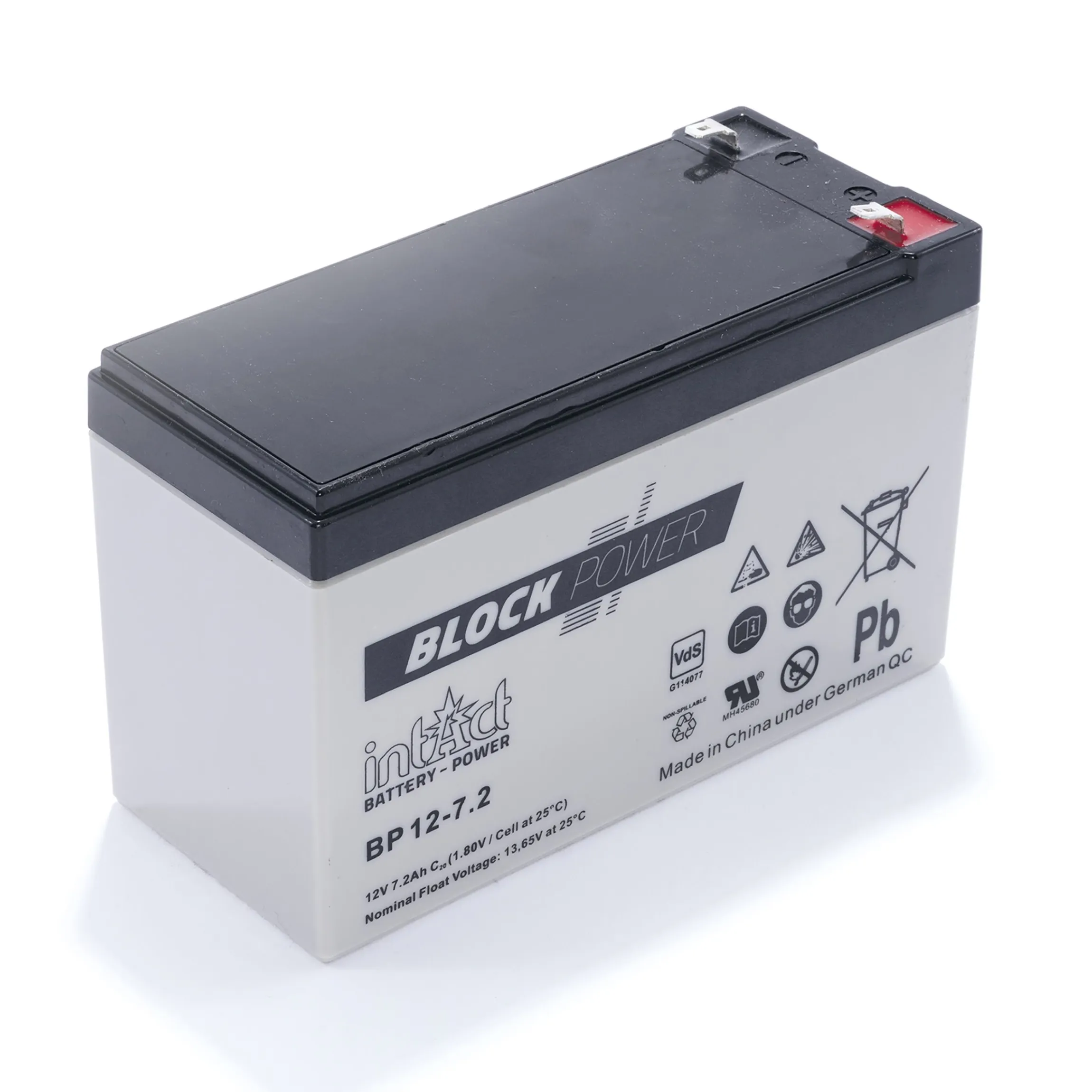 Ersatzakku Pb 12 V / 7 Ah - mit Steckkontakten