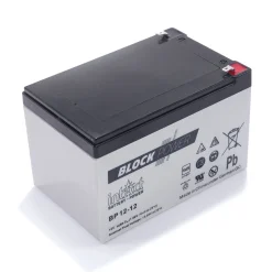 Ersatzakku Pb 12 V / 12 Ah - mit Steckkontakten