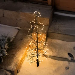 Frei gestaltbarer Solar Weihnachtsbaum mit 200 warmweißen LEDs
