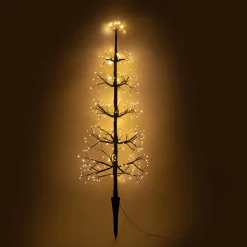 Frei gestaltbarer Solar Weihnachtsbaum mit 200 warmweißen LEDs