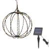 Hängende Solar-Dekokugel Ø 30 cm mit 210 bernsteinfarbenen LEDs