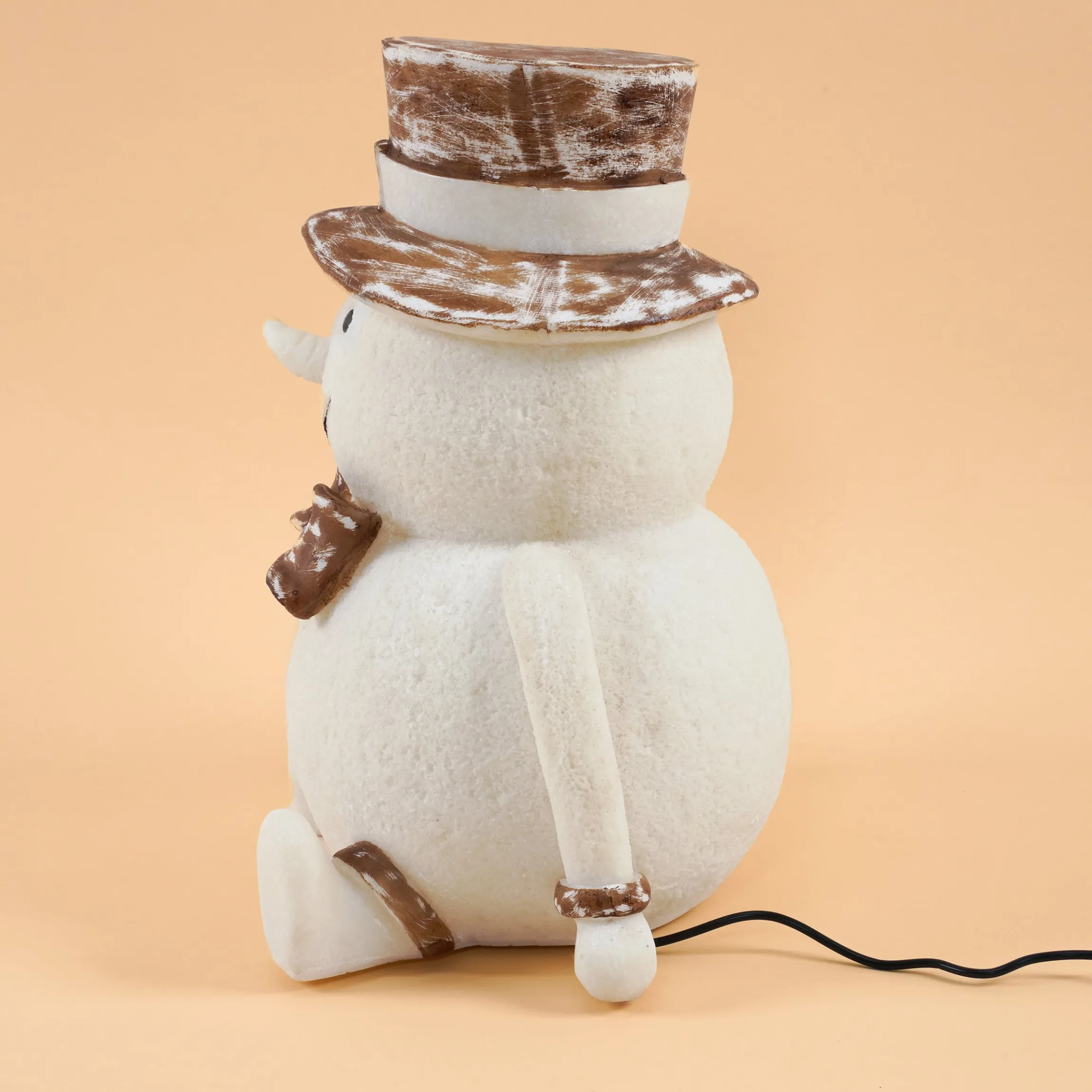 Lächelnder Solar Schneemann Fred