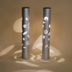 Moderne Solarleuchte FantasyLight im 2er-Set aus Aluminium