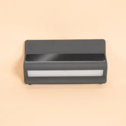 Moderne Solar Wand- & Schilderleuchte AluLine, schwarz