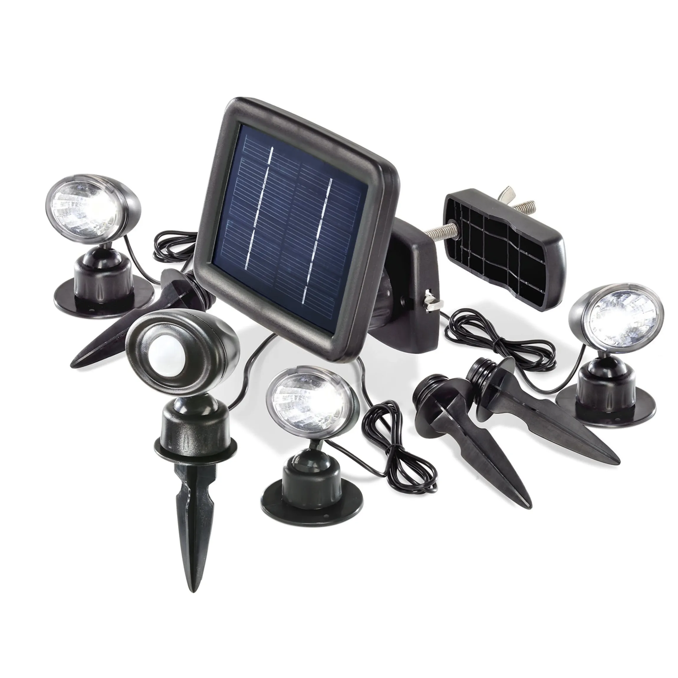 PIR-Solarstrahler Trio mit 3 Wand- oder Bodenpots