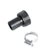 PP-Schlauchtülle 1 1/4" x 32 mm mit Überwurfmutter und Schelle