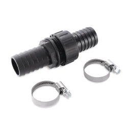 Schlauchverbinder 1 1/4" - 32 mm, inkl. 2 Schlauchschellen
