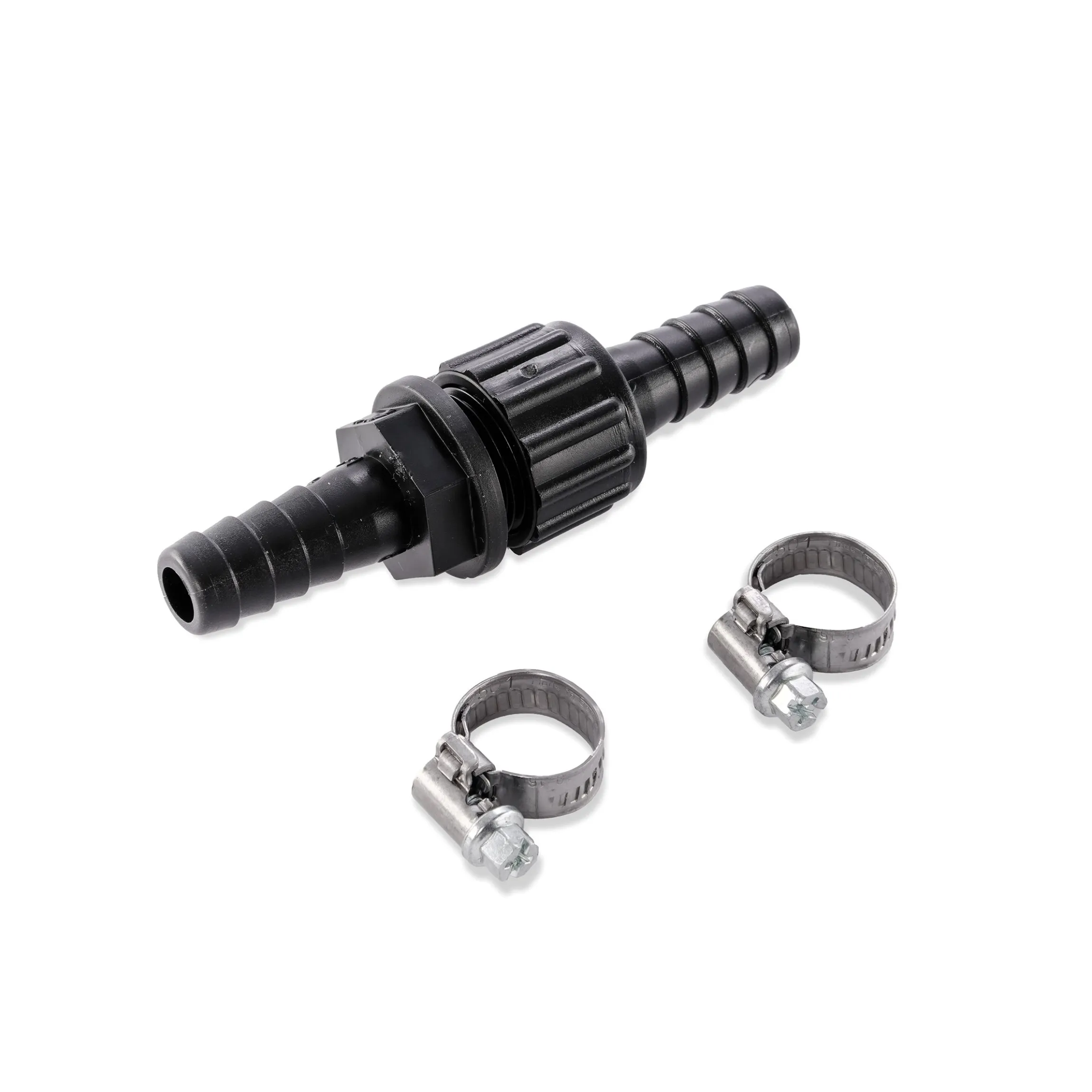 Schlauchverbinder 1/2" - 13 mm, inkl. 2 Schlauchschellen