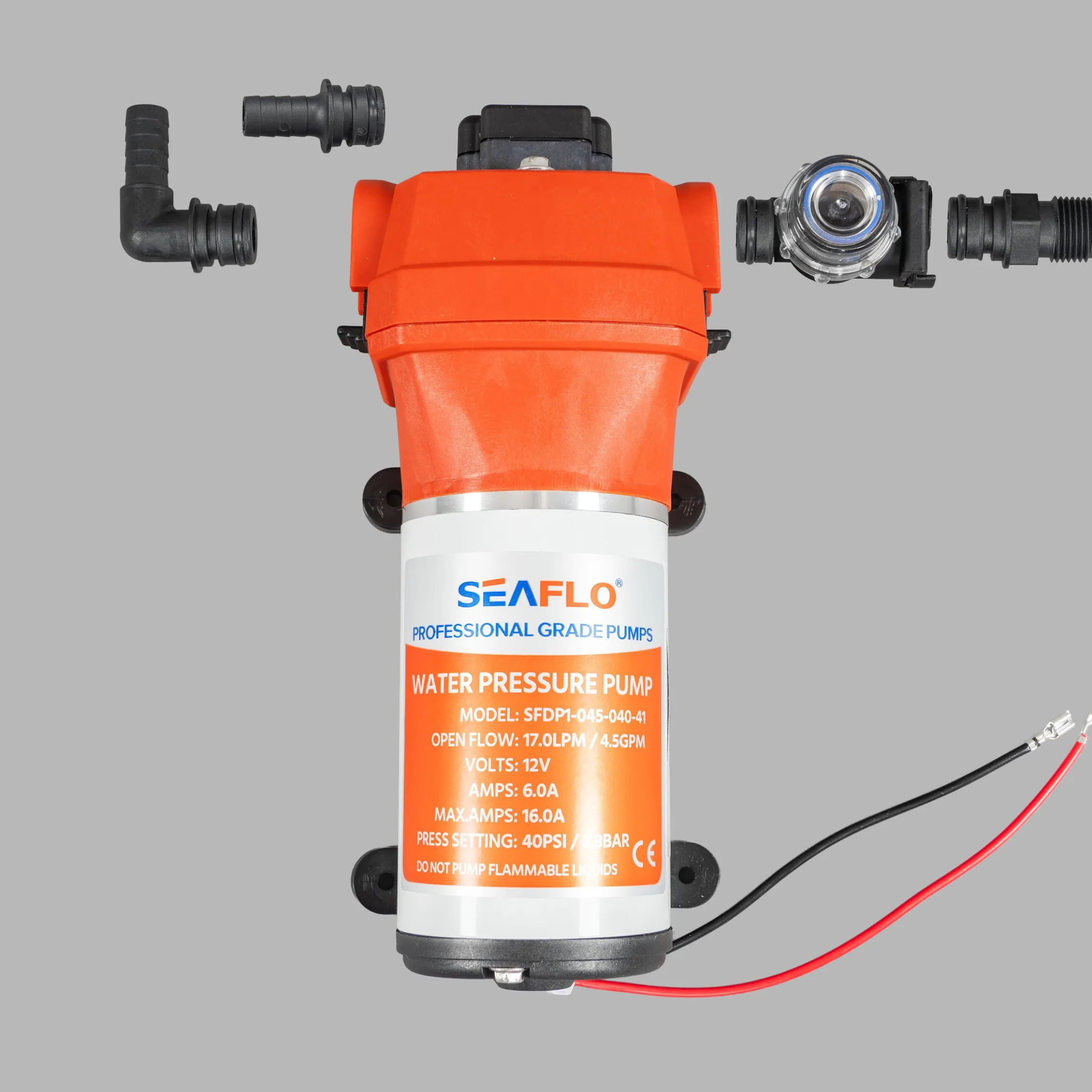 Seaflo 4-Kammer Druck Membranpumpe 12 VDC und 1020 l/h Förderleistung