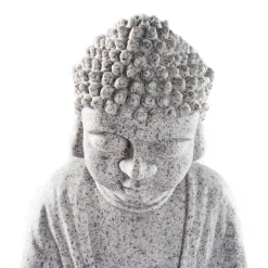 Solarbrunnen Buddha mit LED-Beleuchtung