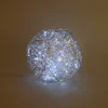 Solar Deko-Drahtkugel ⌀ 25 cm mit 50 kaltweißen LEDs