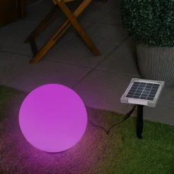 Solar Deko-Leuchtkugel 30 cm mit externem 2 W Solarmodul