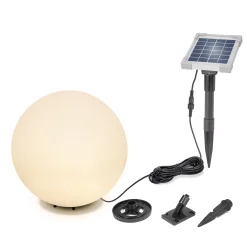 Solar Deko-Leuchtkugel 30 cm mit externem 2 W Solarmodul
