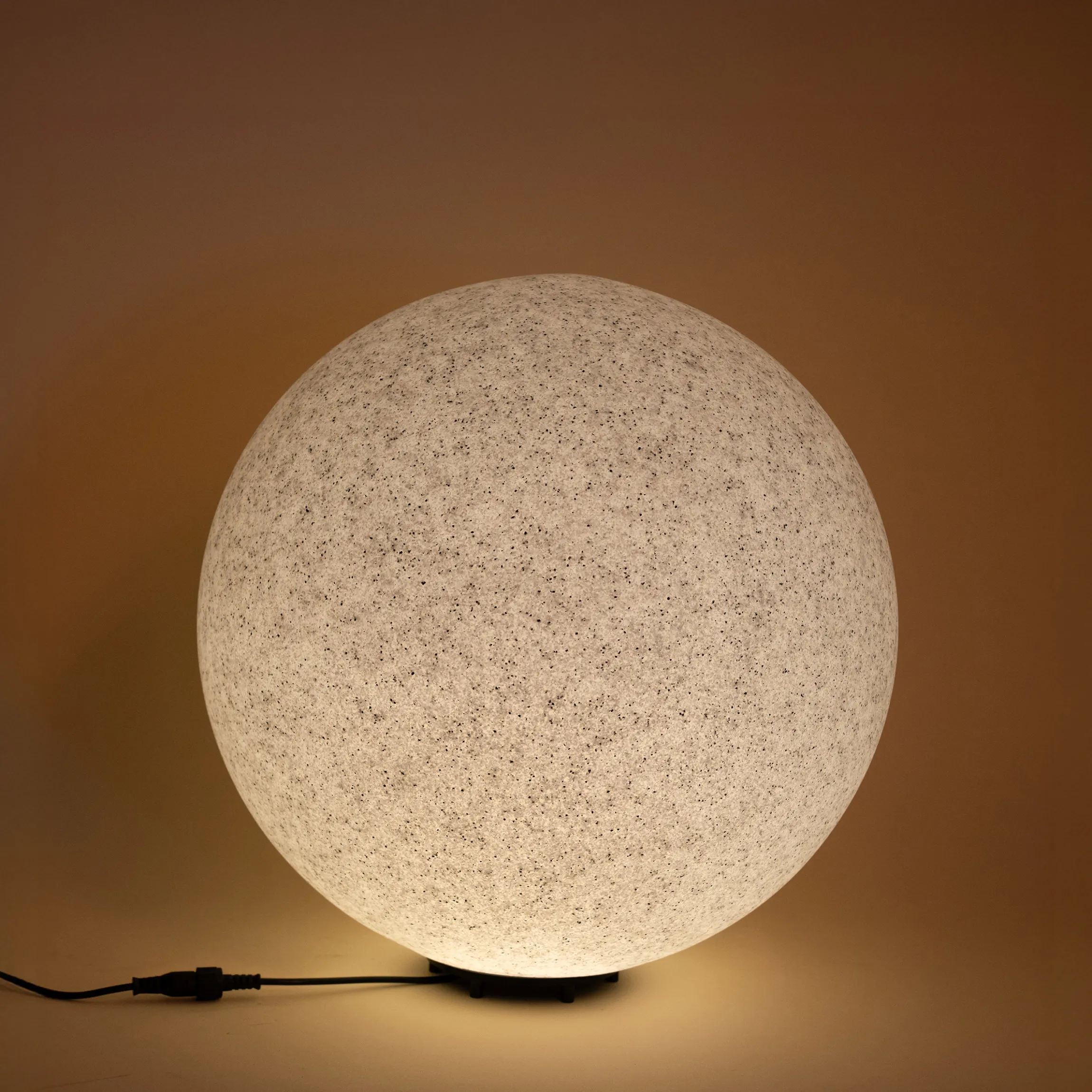 Solar Deko-Leuchtstein 30 cm mit externem 2 W Solarmodul