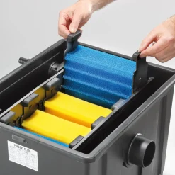 Solar Durchlauffilter-Set 70/2800 mit 12 Ah LiFePO4-Akkuspeicher