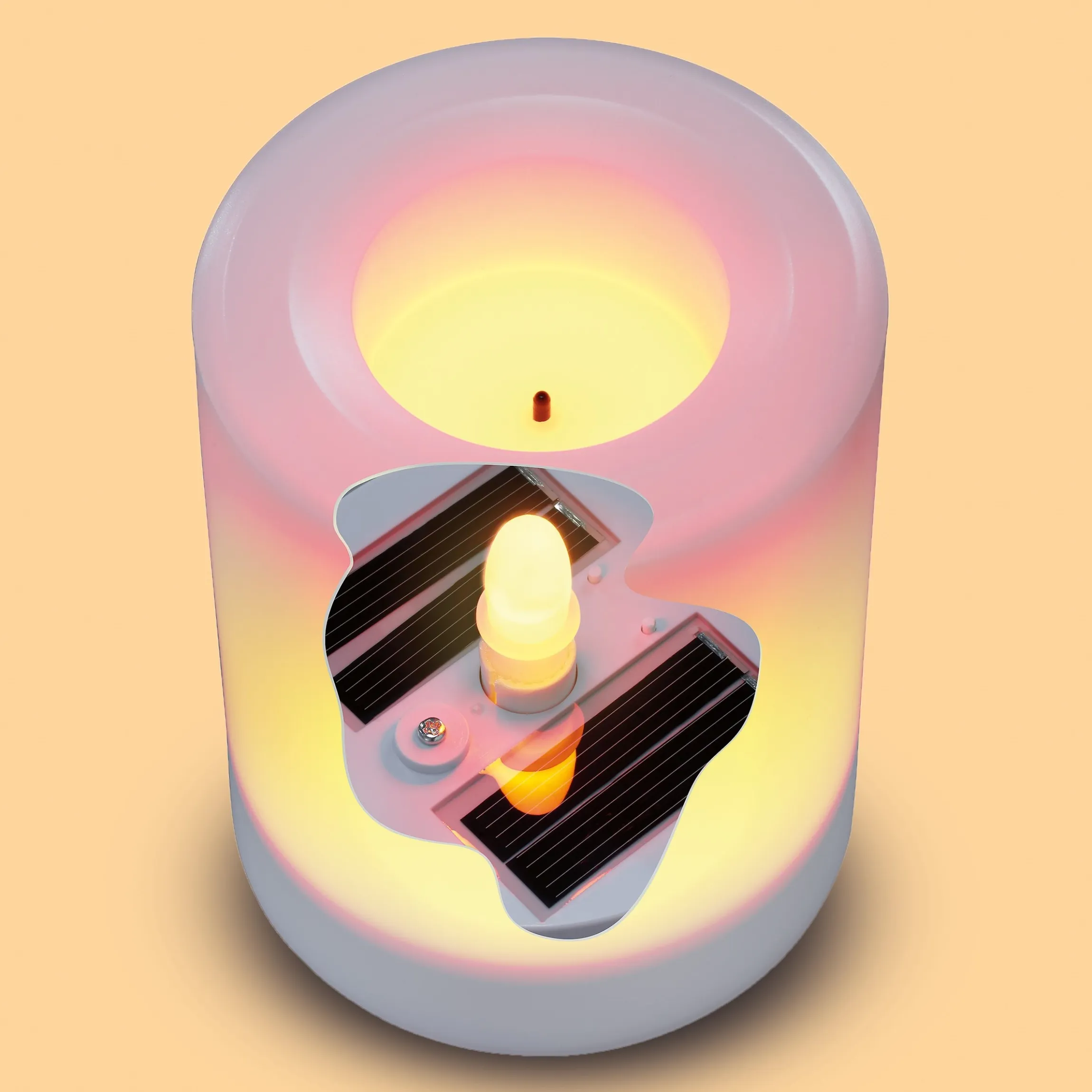 Solar Flackerkerze Mila 75 x 120 mm