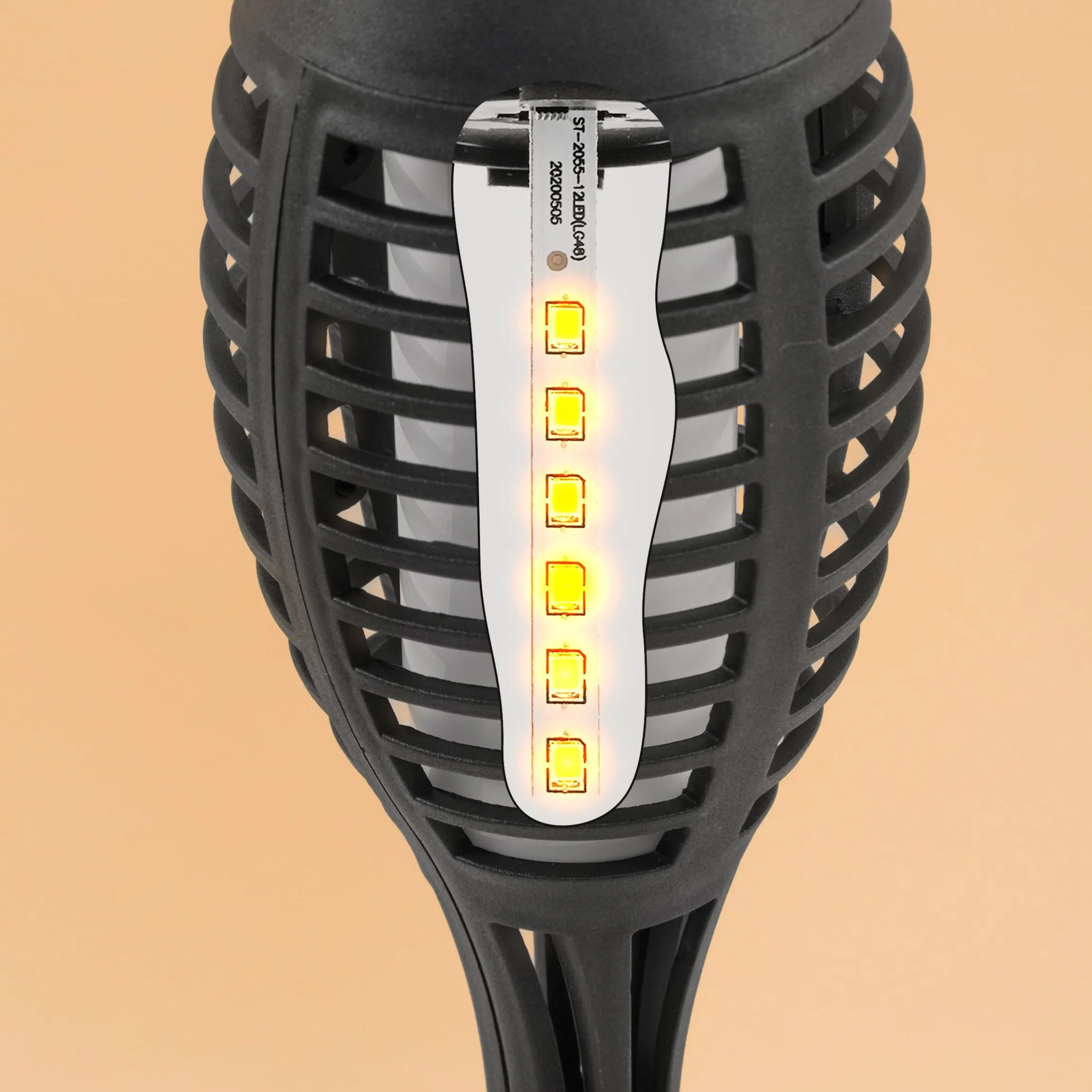 Solar Gartenfackel Lorenzo im 3er-Set