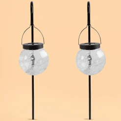 Solar Hängeleuchten Smart Globe im 2er-Set