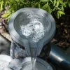 Solar Kaskadenbrunnen Bowl Fountain mit Direktbetrieb