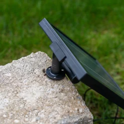 Solar Kaskadenbrunnen im Granit Steindesign mit LED Licht