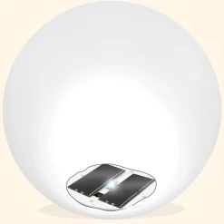 Solarkugel Basic ⌀ 20 cm mit 7 Lichtfarben