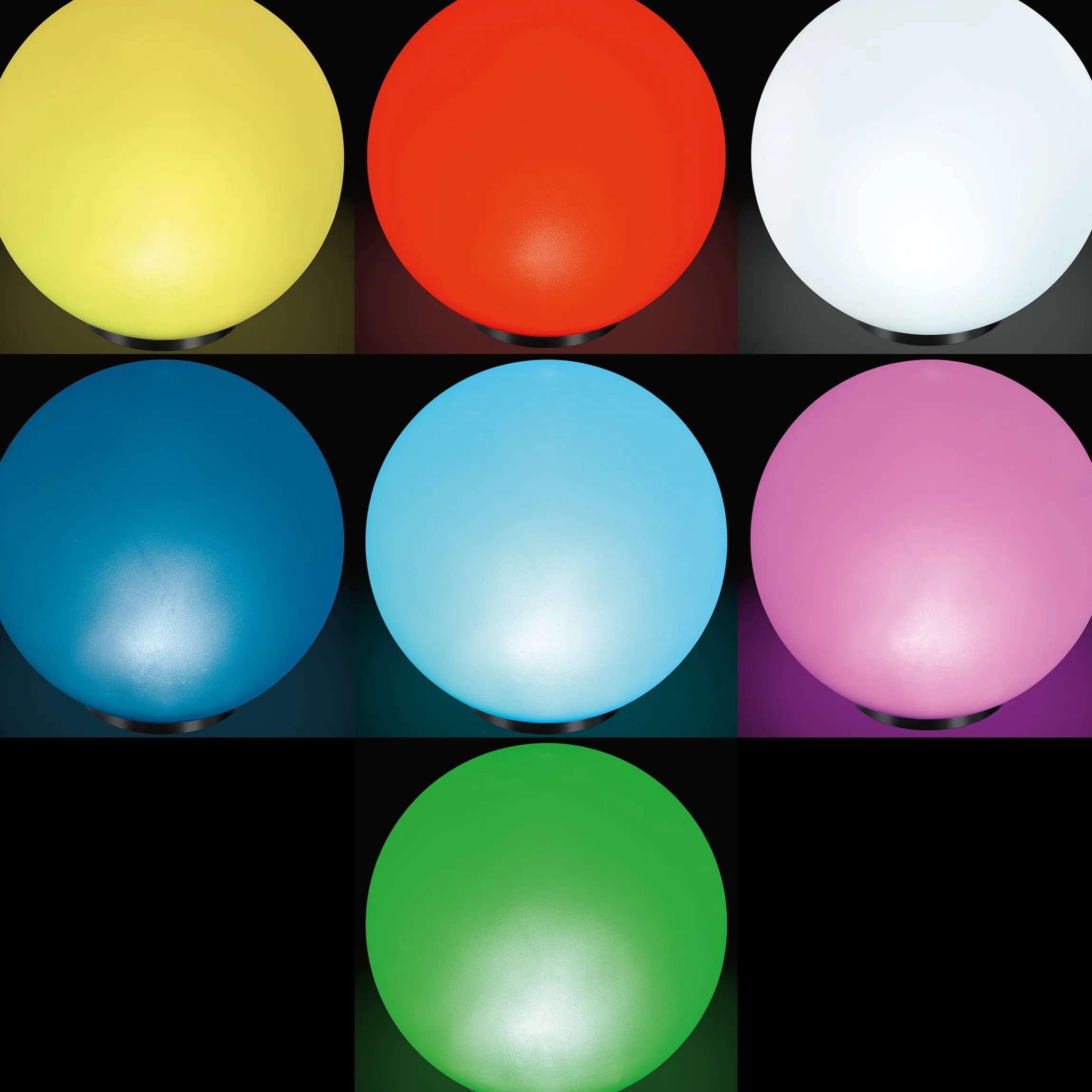Solarkugel Basic ⌀ 40 cm mit 7 Lichtfarben