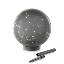 Solarkugel Kyran ⌀ 20 cm mit 30 LEDs
