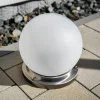 Solarkugel Liana ⌀ 25 cm mit Edelstahlsockel und Fernbedienung