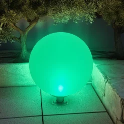 Solarkugel Liana ⌀ 40 cm mit Edelstahlfuß und Fernbedienung