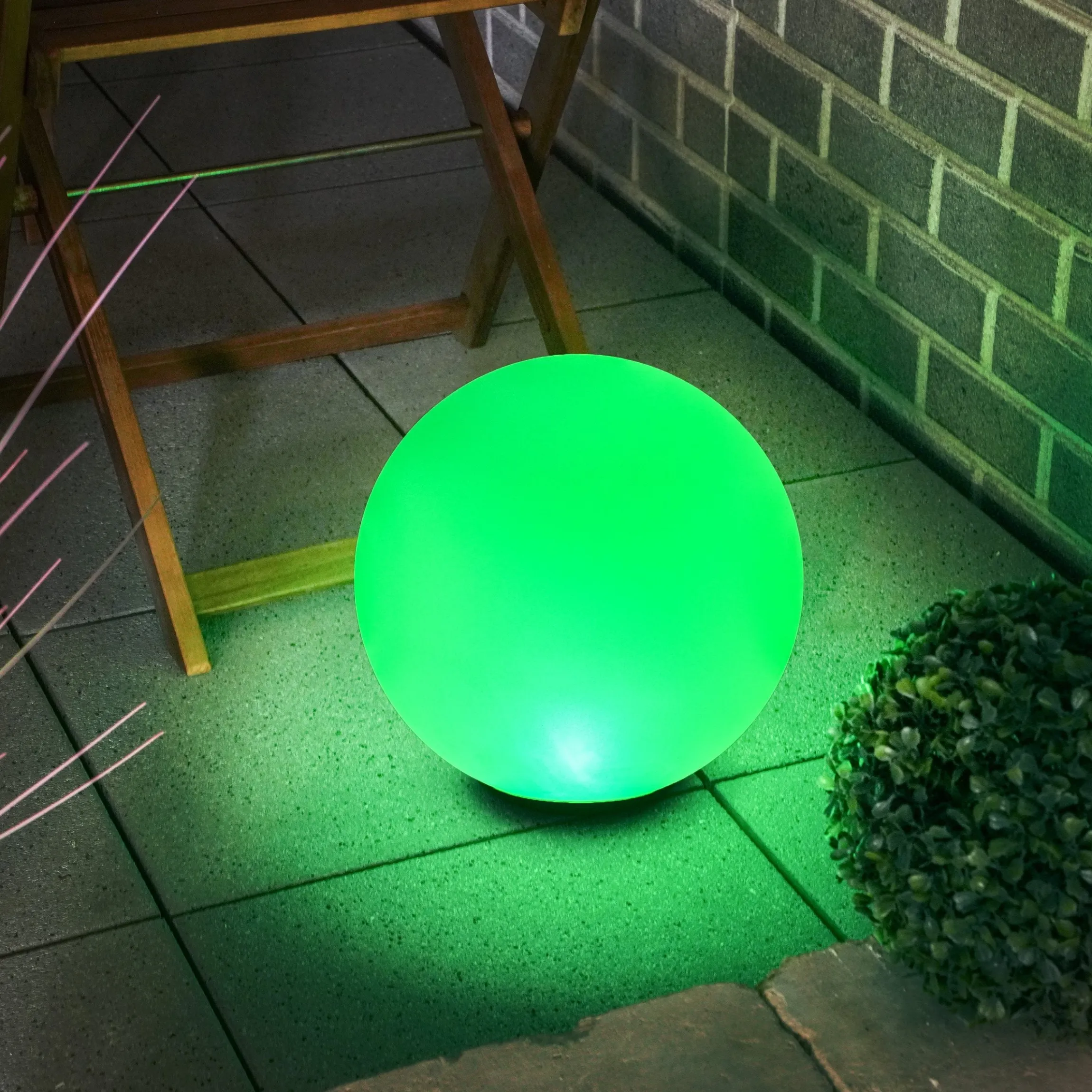 Solarkugel Liana ⌀ 30 cm mit Fernbedienung