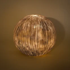 Solarkugel Ribbed-Ball ⌀ 26 cm in Sandsteinoptik