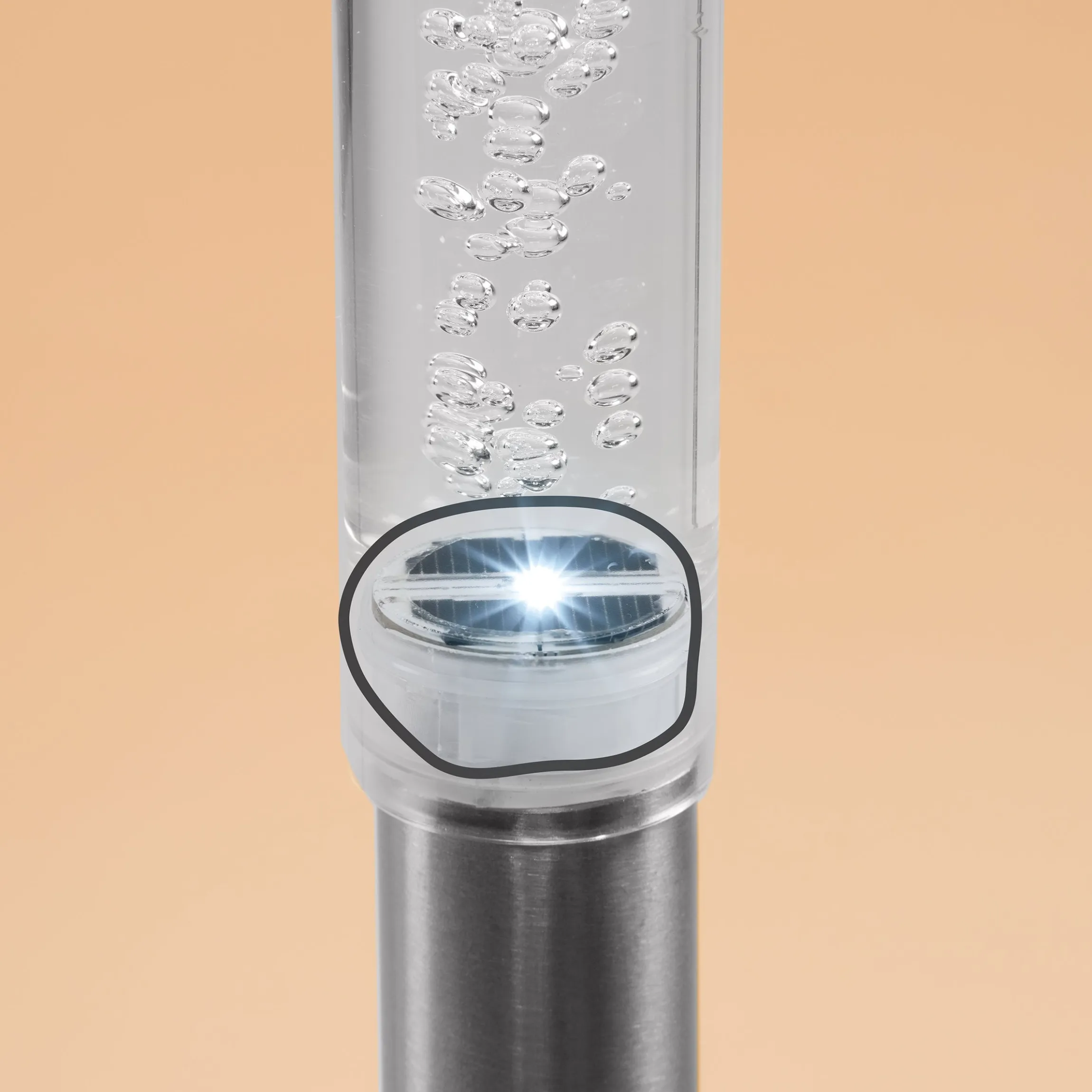 Solar LED Steckleuchtenset Twins 2er Set hellweiß