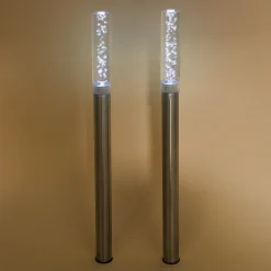 Solar LED Steckleuchtenset Twins 2er Set hellweiß