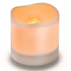 Solar Leuchtkerze Romantica mit Flackereffekt 10,5 x 10 cm