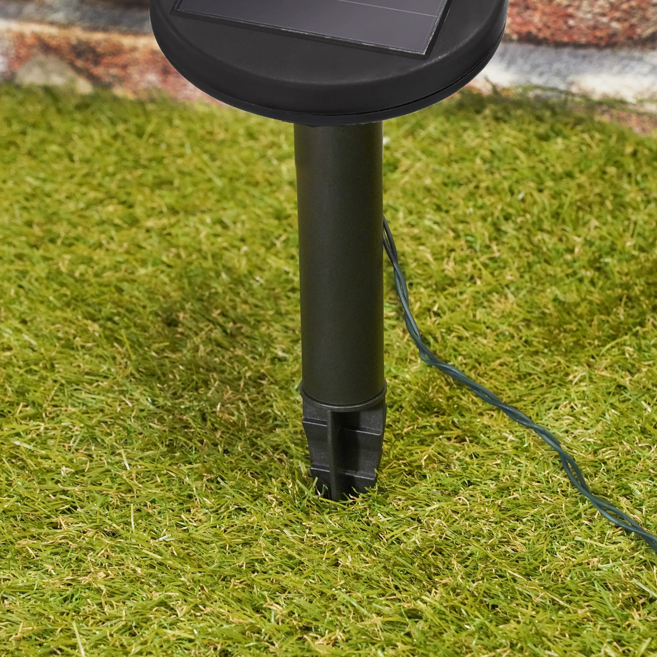 Solar Lichterkette mit 60 bernsteinfarbenen LEDs