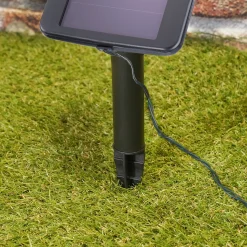 Solar Lichterkette mit 100 kaltweißen LEDs