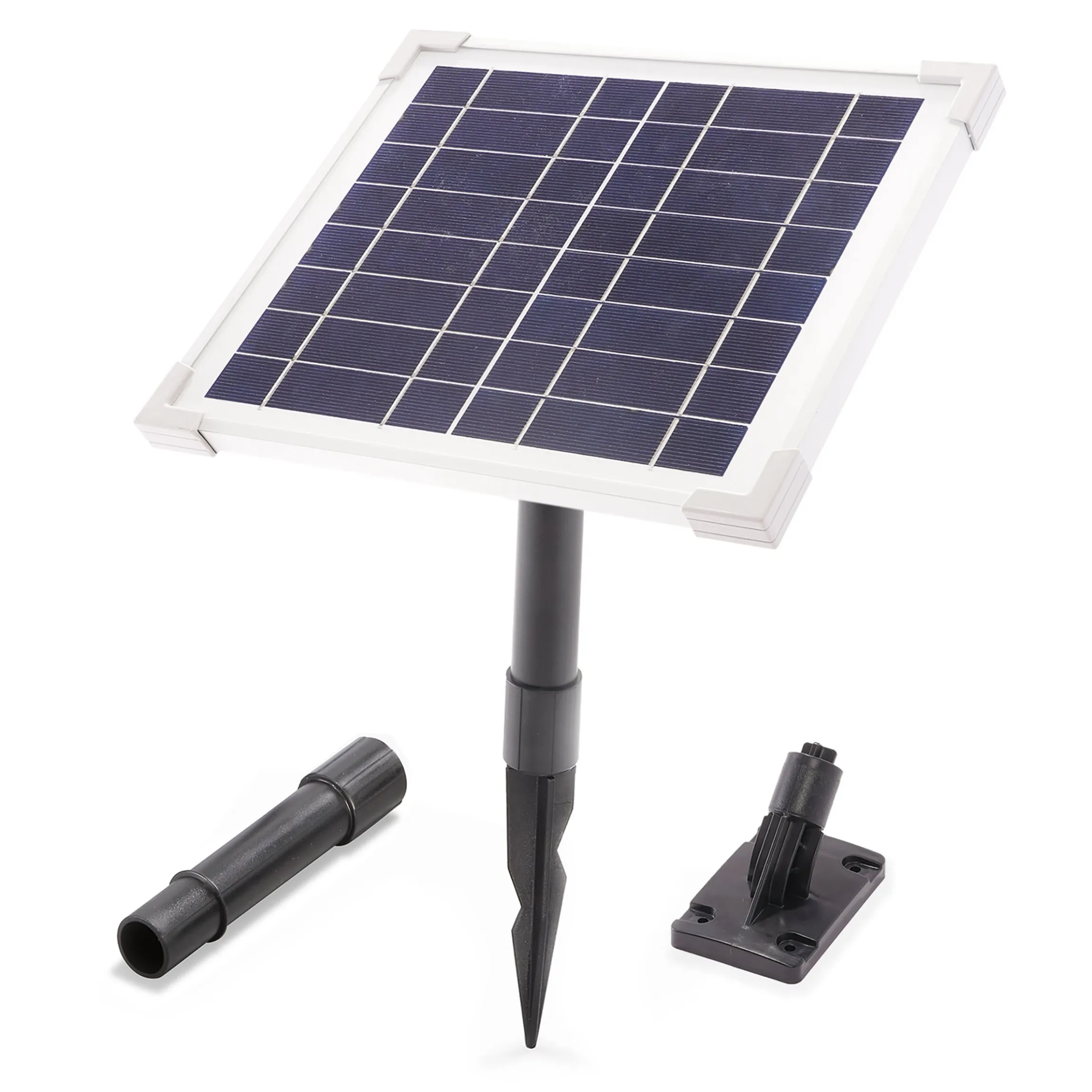 Solarmodul 6 Wp / 8 V mit Akkuspeicher Stecker 2-polig rund