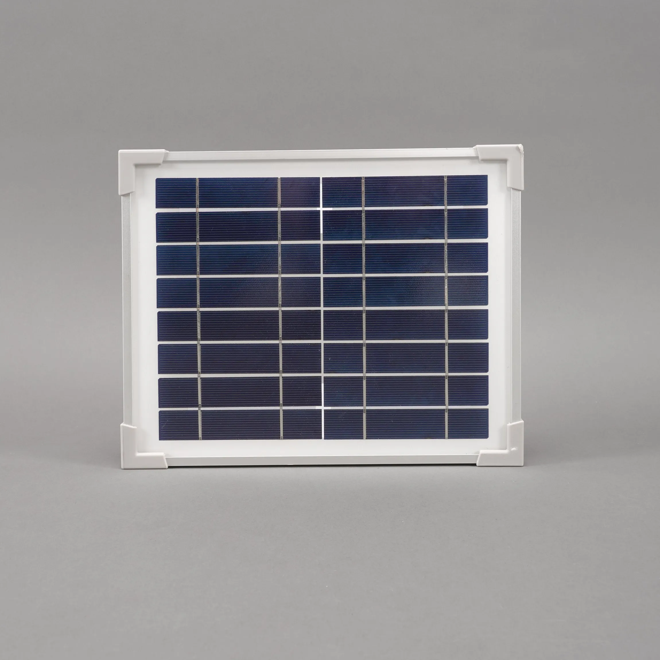 Solarmodul 5 Wp / 8 V mit Stecker 2-polig rund