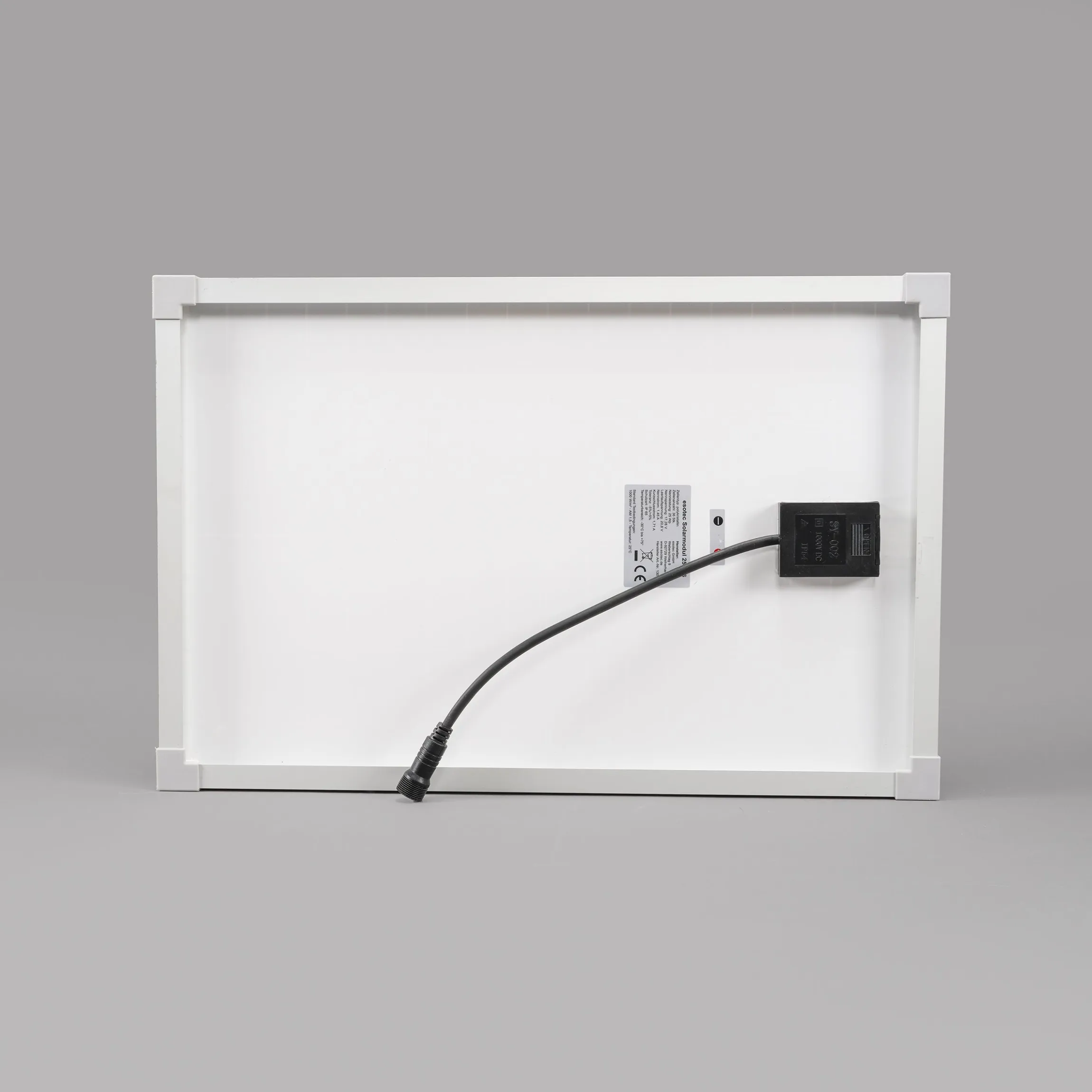 Solarmodul 25 Wp / 18 V mit Stecker 2-polig groß