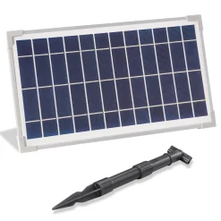 Solarmodul 8 Wp / 6 V mit Stecker 2-polig rund