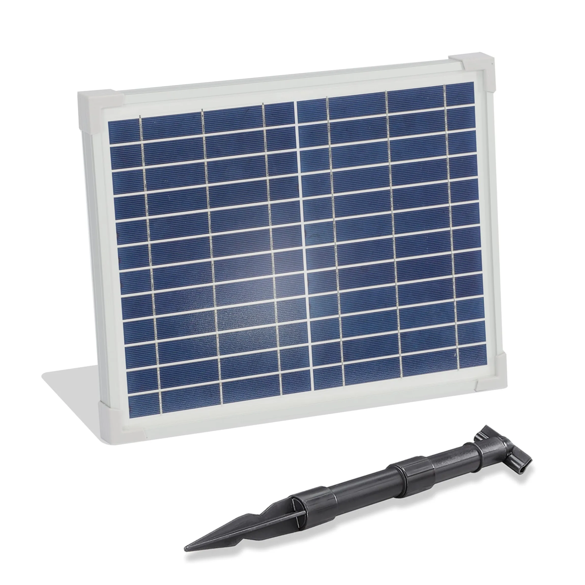 Solarmodul 12 Wp / 12 V mit Stecker 2-polig klein - neues Modell
