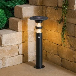 Solar PIR-Standleuchte Casoli 55 cm, schwarz