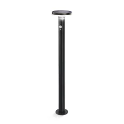 Solar PIR-Standleuchte Mia 85 cm in schwarz